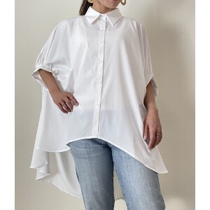 Button Shirt/Blouse Dolman Sleeve Shirtwaist