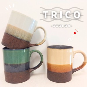 TRICO　マグカップ　全3色【コーヒーカップ　カップ　日本製　美濃焼】　ヤマ吾陶器