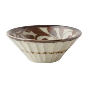 琉球サビ唐草しのぎ深鉢 中　　【日本製　磁器】