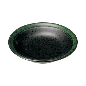 グリーン志野リム3.0皿　　【日本製　磁器】