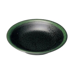 グリーン志野リム3.5皿　　【日本製　磁器】