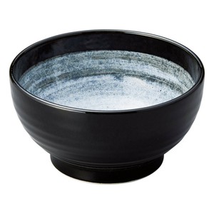 玄潮5.5釜上丼　　【日本製　磁器】