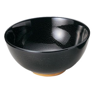油滴天目丸型6.5丼　　【日本製　陶器】
