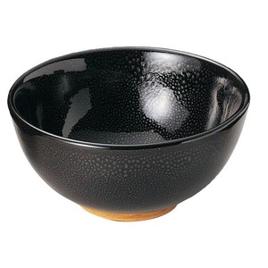 油滴天目丸型5.5丼　　【日本製　陶器】