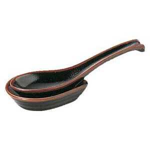 ゆず天目レンゲ（小）　　【日本製　磁器】