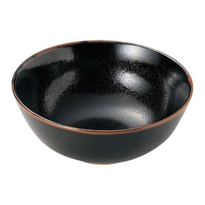 柚子天目丸型7.0丼　　【日本製　磁器】