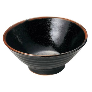 柚子天目6.0そば丼　　【日本製　磁器】