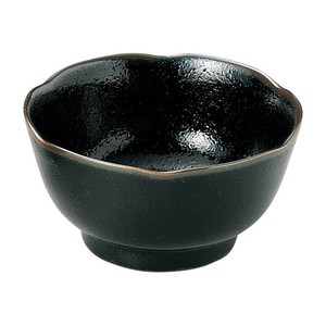 柚子天目梅型3.6小鉢　　【日本製　磁器】