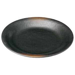 焼締6.5丸皿　　【日本製　磁器】