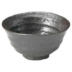 鉄結晶ロクベ茶碗（小）　　【日本製　磁器】