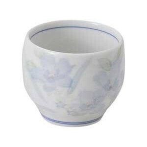 花のささやき京型玉湯呑　　【日本製　磁器】