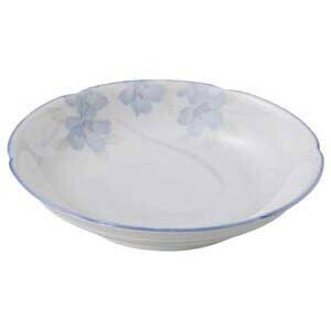 花のささやき花型6.0皿　　【日本製　磁器】