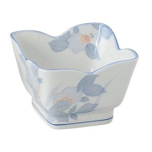 まごころ花角4.0鉢　　【日本製　磁器】