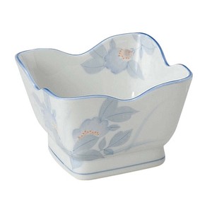 まごころ花角4.5鉢　　【日本製　磁器】