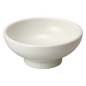豊明粉引4.5丸高台鉢　　【日本製　磁器】