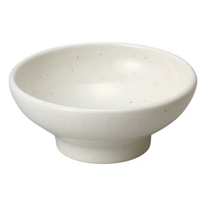 豊明粉引4.0丸高台鉢　　【日本製　磁器】