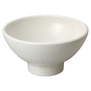 豊明粉引6.5高台丼　　【日本製　磁器】