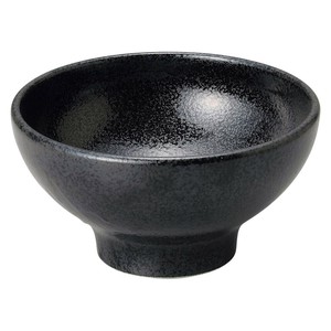 豊明黒耀5.5高台丼　　【日本製　磁器】
