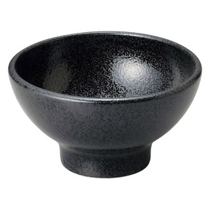 豊明黒耀4.5高台丼　　【日本製　磁器】