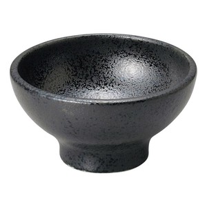 豊明黒耀3.5高台丼　　【日本製　磁器】