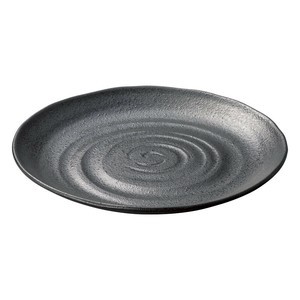 天目結晶9.0丸皿　　【日本製　磁器】