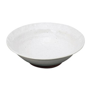 粉引石目リム尺鉢　　【日本製　磁器】