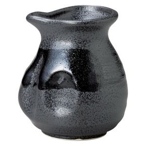 黒御影黒刷毛つゆ入れ（小）　　【日本製　磁器】