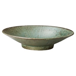 わび うぐいす千段9.0めん鉢　　【日本製　磁器】