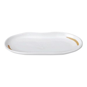 茶筋マユ型皿（小）　　【日本製　陶器】