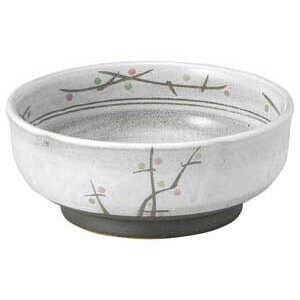 あけぼの（土物）梅形刺身鉢　　【日本製　陶器】