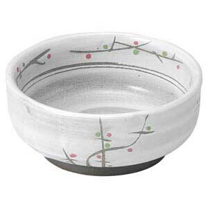 あけぼの（土物）梅形4.0小鉢　　【日本製　陶器】