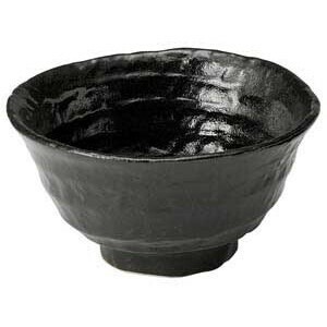 瀬戸黒六兵衛茶碗（中）　　【日本製　磁器】