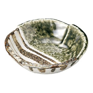 織部ストライプ4.0玉割　　【日本製　陶器】