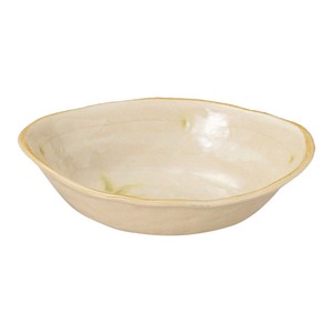 彫芦サラダ鉢　　【日本製　陶器】