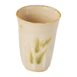 彫芦フリーカップ　　【日本製　陶器】