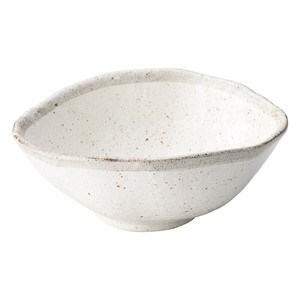 志野粉引変形中鉢　　【日本製　磁器】