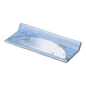 風月片上り 突出皿　　【日本製　磁器】