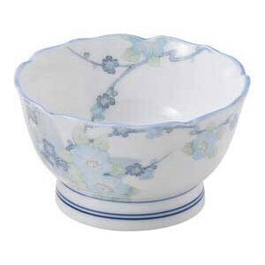 やすらぎ桔梗形4.0丼　　【日本製　強化磁器】
