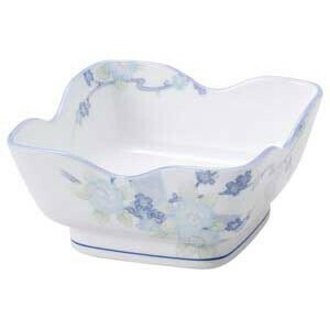 やすらぎ花角刺身　　【日本製　強化磁器】