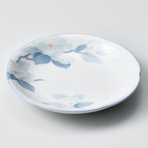 清華花形5.0皿　　【日本製　磁器】
