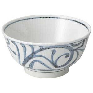 古代唐草5.5高浜丼　　【日本製　磁器】