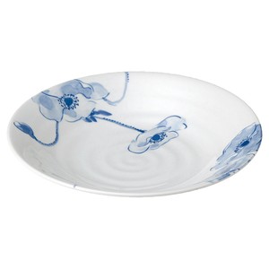 Main Plate Porcelain Ripple Made in Japan