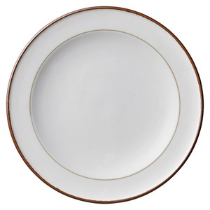 Main Plate Brown Porcelain M Made in Japan