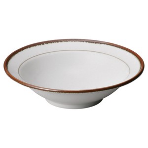 Side Dish Bowl Brown Porcelain 17cm Made in Japan