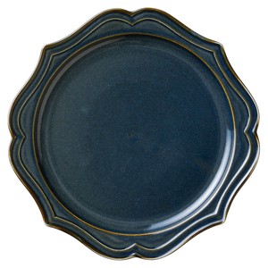 ヘルシンキブルーナマコ 23cm丸皿　　【日本製　陶磁器】