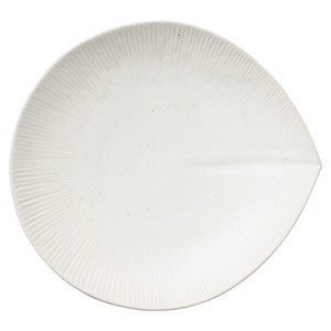 Main Plate Porcelain White Natural 26cm Made in Japan