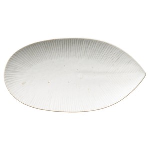 Main Plate Porcelain White Natural 21cm Made in Japan