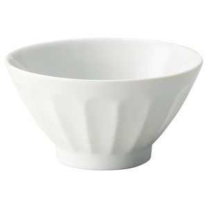プルームホワイトディープボウル12.5cm　　【日本製　磁器】