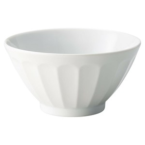 プルームホワイトディープボウル18cm　　【日本製　磁器】