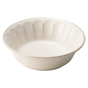 プルームスモーキーグレー15cmボウル　　【日本製　磁器】